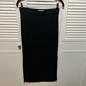 Abercrombie & Fitch Midi Cotton Pencil Skirt Slits on Both Sides